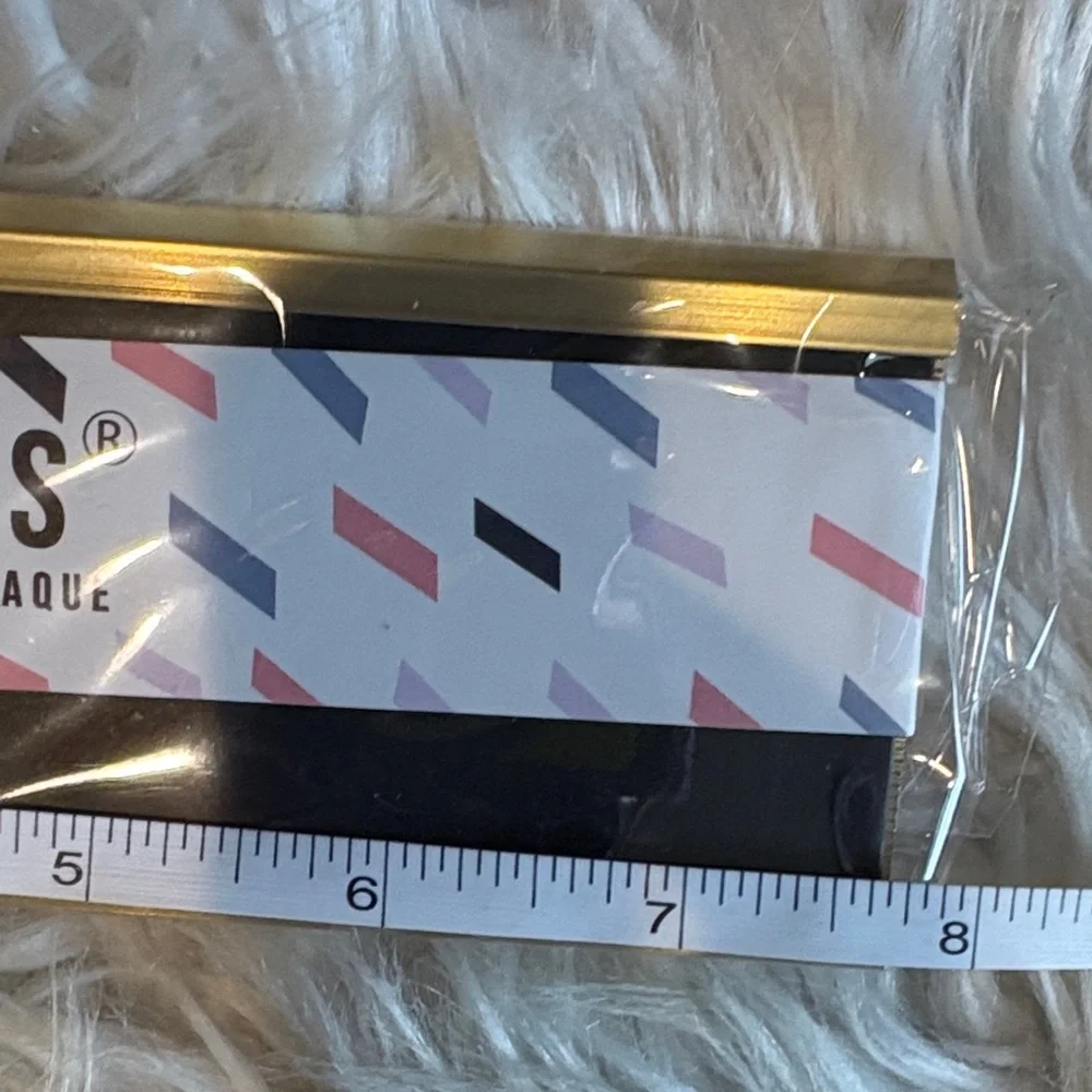 Gold Double-Sided Desk Plaque